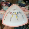 Bát đĩa decor,Mèo dễ thương ?? Gốm Sứ Bát Tràng ?? bộ bát đĩa sứ trắng hồng đẹp GOMPHUQUY HTG03