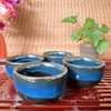 Bộ ấm chén uống trà ⚱ Gốm Sứ Bát Tràng ⚱ ấm trà xanh đen men hỏa biến GOMPHUQUY TH07