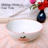 Bộ bát đĩa ?? Gốm Sứ Bát Tràng ?? bát đĩa decor,bộ Đào trắng hồng cao cấp GOMPHUQUY HTG02