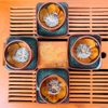Bộ ấm chén uống trà ⚱  ấm trà Dẹt Men Gold ⚱ Gốm Sứ Bát Tràng GOMPHUQUY HN03