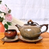 Bộ ấm trà ?? Gốm Sứ Bát Tràng ?? bộ ấm chén,Quả Hồng gấm hoa cao cấp decor GOMPHUQUY THH02
