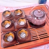 Bộ ấm chén uống trà ⚱ ấm trà Nầm S2 Nâu Gỗ Dừa ⚱ Gốm Sứ Bát Tràng GOMPHUQUY HN15