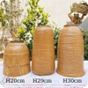 Lọ hoa decor ⚱ Gốm Sứ Bát Tràng ⚱ bình gốm cắm hoa trang trí nhà cửa men khô GOMPHUQUY TT02