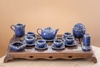 Bộ ấm trà ⚱ Gốm Sứ Bát Tràng ⚱ bộ ấm chén Chóp men đá Sappire đẹp cao cấp decor GOMPHUQUY AC03