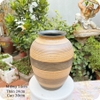 Bình hoa decor ⚱ Gốm Sứ Bát Tràng ⚱ bình gốm cắm hoa trang trí nội thất men khô GOMPHUQUY TT10