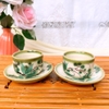Bộ ấm trà ?? Gốm Sứ Bát Tràng ?? bộ ấm chén,Chữ Thập cỏ hoa hỏa biến decor GOMPHUQUY ĐL04
