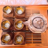 Bộ ấm chén uống trà ⚱  ấm trà Dẹt Nâu Gỗ Dừa ⚱ Gốm Sứ Bát Tràng GOMPHUQUY HN04