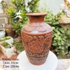 Bình hoa decor ⚱ Gốm Sứ Bát Tràng ⚱ bình gốm cắm hoa trang trí nhà cửa khắc nổi GOMPHUQUY TT11