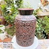 Bình hoa decor ⚱ Gốm Sứ Bát Tràng ⚱ bình gốm cắm hoa trang trí nhà cửa khắc nổi GOMPHUQUY TT11
