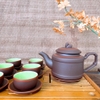 Bộ ấm chén uống trà ⚱ Gốm Sứ Bát Tràng ⚱ ấm trà Tống ngấn cao cấp tử sa GOMPHUQUY HH11