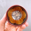 Bộ ấm chén quai sứ gốm sứ Bát Tràng, men hỏa biến cẩm lai đỏ đẹp decor GOMPHUQUY HN20