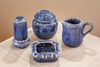 Bộ ấm chén uống trà ⚱ Gốm Sứ Bát Tràng ⚱ Bộ Sen men đá Sapphire,bộ ấm trà GOMPHUQUY AC05