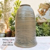 Bình hoa decor ⚱ Gốm Sứ Bát Tràng ⚱ bình gốm cắm hoa trang trí nội thất men khô GOMPHUQUY TT04
