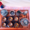 Bộ ấm chén uống trà ⚱  ấm trà Kẻ Miệng Men Gold ⚱ Gốm Sứ Bát Tràng GOMPHUQUY HN06