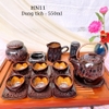 Bộ ấm chén uống trà ⚱ ấm trà Nầm S2 Cẩm Lai Đỏ ⚱ Gốm Sứ Bát Tràng GOMPHUQUY HN11