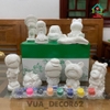 Tượng Tô Màu, Thạch Cao Cho Bé Combo 10 Tượng 7-9cm Kèm Cọ Vẽ, Hộp Màu