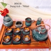 Bộ ấm chén uống trà ⚱  ấm trà Nầm S1 Men Gold ⚱ Gốm Sứ Bát Tràng GOMPHUQUY HN10
