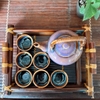 Bộ âm trà ⚱ Gốm Sứ Bát Tràng ⚱ bộ ấm chén uống trà khoai môn men hoả biến GOMPHUQUY TH06