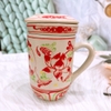 Ly sứ,cốc sứ ☕ Gốm Sứ Bát Tràng ☕ cốc tách lọc trà vẽ đáy tròn cao cấp decor GOMPHUQUY