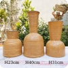 Lọ hoa decor ⚱ Gốm Sứ Bát Tràng ⚱ bình gốm cắm hoa trang trí men khô GOMPHUQUY TT03