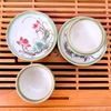 Bộ ấm chén uống trà ?? Gốm Sứ Bát Tràng ?? bộ ấm trà,Gốc Cây bé Sen đẹp decor GOMPHUQUY ĐL02 ​​​​​​
