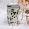 Cốc sứ, ly sứ ⚱ Gốm Sứ Bát Tràng ⚱ cốc lọc trà, ly lọc trà cao cấp, đẹp decor GOMPHUQUY