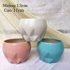 Chậu cây mini ?? Gốm Sứ Bát Tràng ?? chậu trồng sen đá,chậu Chèm Chéo decor GOMPHUQUY TM38