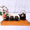 Bộ ấm chén uống trà ?? Gốm Sứ Bát Tràng ?? bộ ấm trà,Siêu Xước hoa hỏa biến GOMPHUQUY THH05