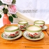 Bộ ấm chén uống trà ?? Gốm Sứ Bát Tràng ?? bộ ấm trà,Gốc Cây bé Sen đẹp decor GOMPHUQUY ĐL02 ​​​​​​