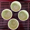 Bộ ấm chén uống trà ⚱ Gốm Sứ Bát Tràng ⚱ ấm trà xanh lá trúc men hoả biến GOMPHUQUY TH03