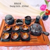 Bộ ấm chén uống trà ⚱ ấm trà Quai Ngang To Cẩm Lai Xanh ⚱ Gốm Sứ Bát Tràng GOMPHUQUY HN18