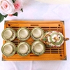 Bộ ấm trà ?? Gốm Sứ Bát Tràng ?? bộ ấm chén,Trâu Bé hỏa biến đẹp cao cấp decor GOMPHUQUY ĐL03