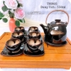 Bộ ấm chén uống trà ?? Gốm Sứ Bát Tràng ?? bộ ấm trà,Siêu Xước hoa hỏa biến GOMPHUQUY THH05
