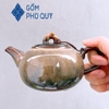 Bộ ấm trà ?? Gốm Sứ Bát Tràng ?? bộ ấm chén,Quả Hồng gấm hoa cao cấp decor GOMPHUQUY THH02