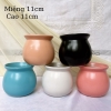 Chậu cây mini ?? Gốm Sứ Bát Tràng ?? chậu trồng sen đá,chậu Tròn Vành đẹp GOMPHUQUY TM42