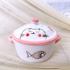 Bát đĩa decor ?? Gốm Sứ Bát Tràng ?? bộ nồi mini vẽ màu đẹp cao cấp GOMPHUQUY HTG09