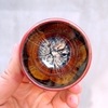 Bộ ấm chén quai sứ đẹp ?? Gốm Sứ Bát Tràng?? men hỏa biến đen quệt decor GOMPHUQUY HN22