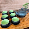 Bộ ấm chén uống trà ⚱ Gốm Sứ Bát Tràng ⚱ ấm trà Chóp đen cao cấp tử sa GOMPHUQUY HH12
