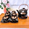 Bộ ấm chén uống trà ?? Gốm Sứ Bát Tràng ?? bộ ấm trà,Siêu Xước hoa hỏa biến GOMPHUQUY THH05