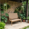 Ghế bench đan nhựa giả mây