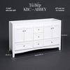 Khung Tủ Bếp & Đảo Bếp Gỗ Abbey  màu trắng 60inch