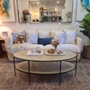 Bàn sofa oval phòng khách Gabby