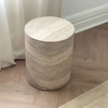 Đôn trang trí PILLAR STOOL IN RIVER TRAVERTINE