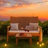 Ghế đan nhựa giả mây bench