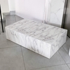 Bàn Sofa Thấp MARBLE PLINTH TRAVERTINE  - Đá Xi Măng