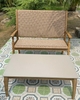 Ghế đan nhựa giả mây bench