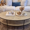 Bàn sofa oval phòng khách Gabby