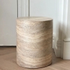 Đôn trang trí PILLAR STOOL IN RIVER TRAVERTINE
