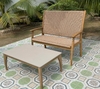 Ghế đan nhựa giả mây bench