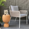 Đôn trang trí Greta Mid-Century Modern Travertine- Đá xi măng